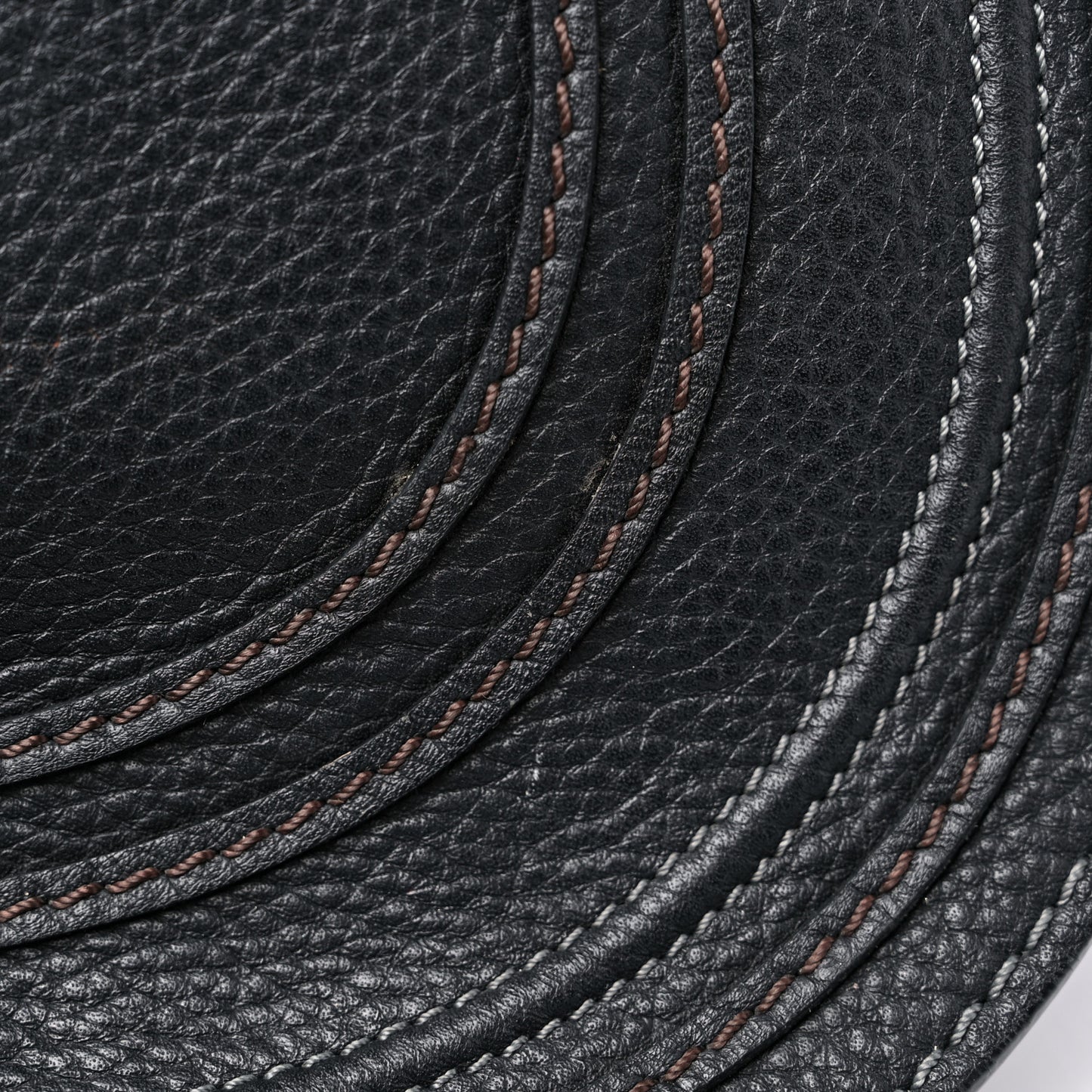 Calfskin Medium Marcie Round Crossbody Bag Black
