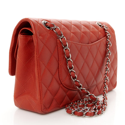 Chanel Caviar Quilted Medium Double Flap Red 3 of 11