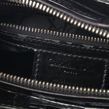 Christian Dior Patent Cannage Medium Lady Dior Black 9 of 12