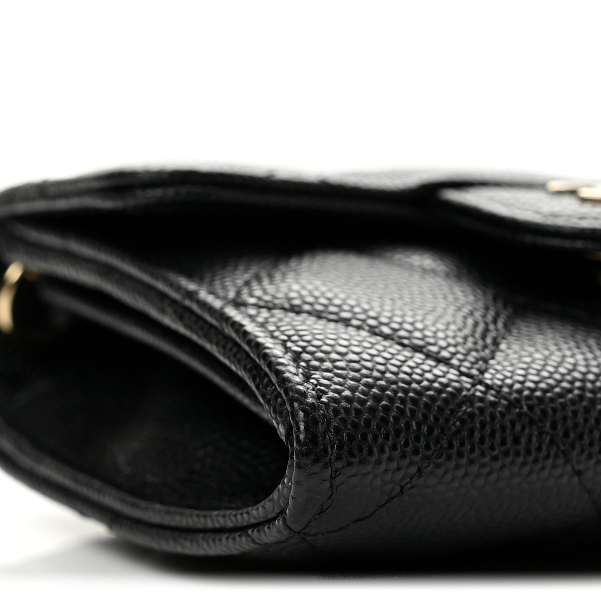 Chanel Caviar Quilted Flap Card Holder On Chain Black 10 of 13