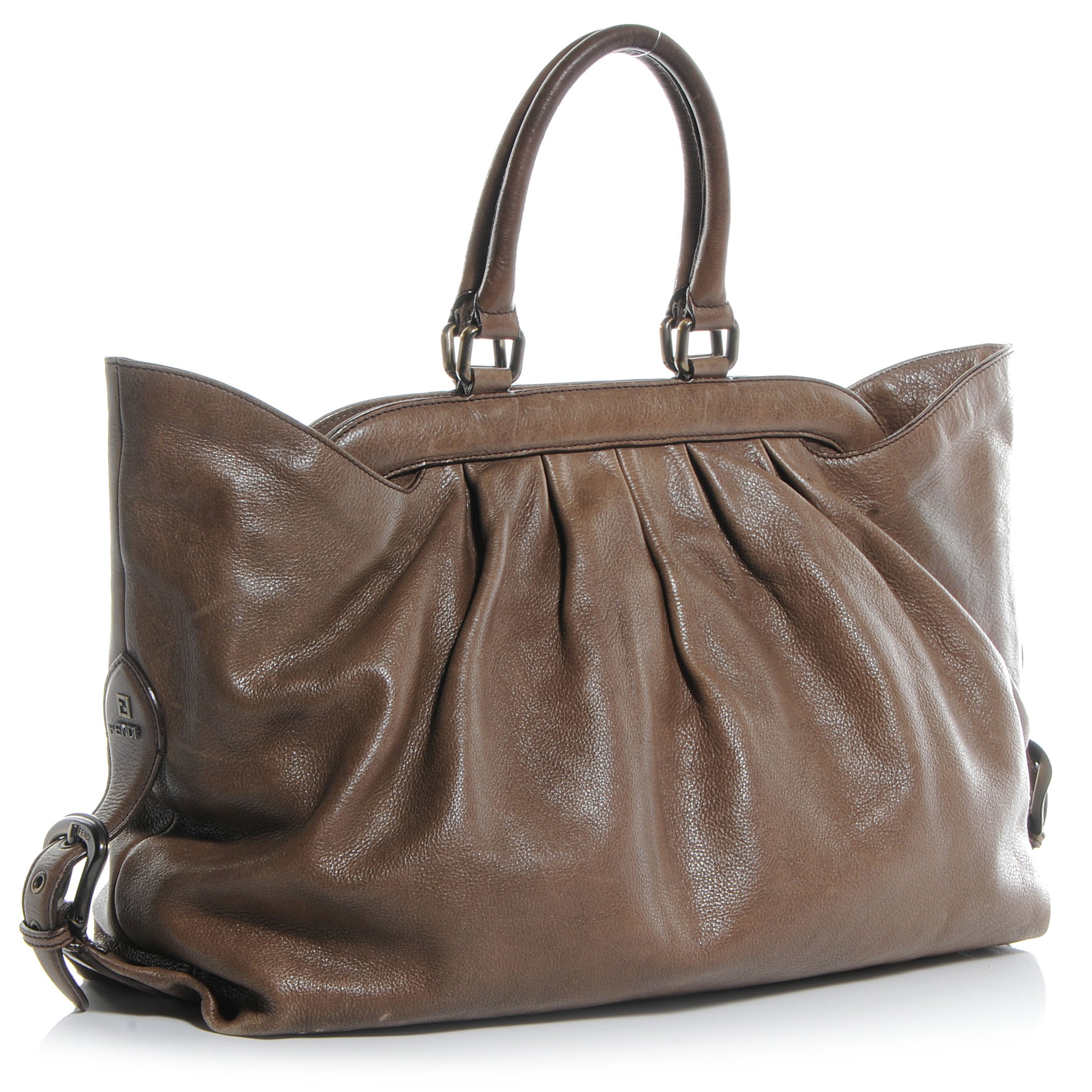 Fendi Vitello Palma Doctor B Tote Bag Fango 3 of 11