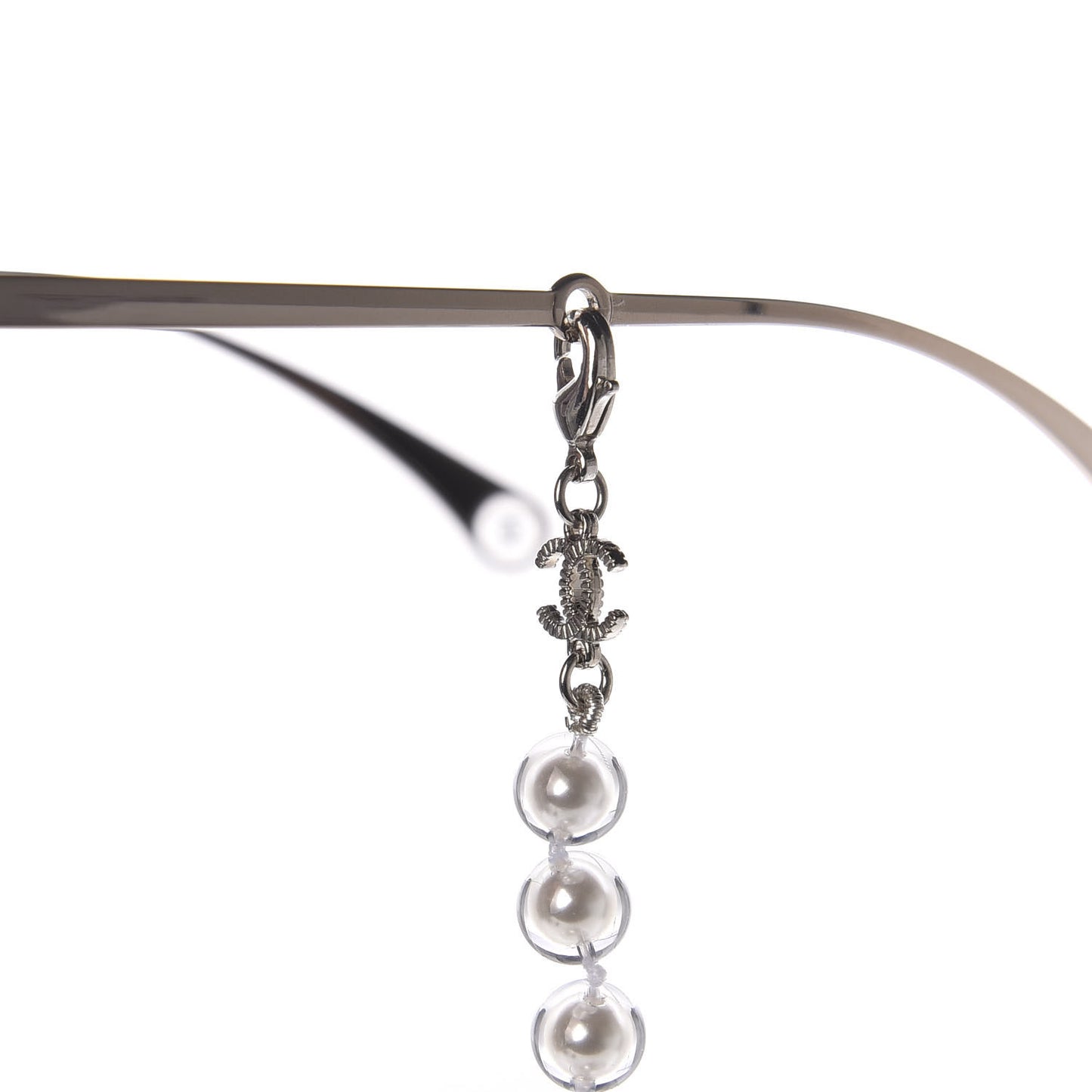 Butterfly Removable Pearl Chain Sunglasses 4262 Brown