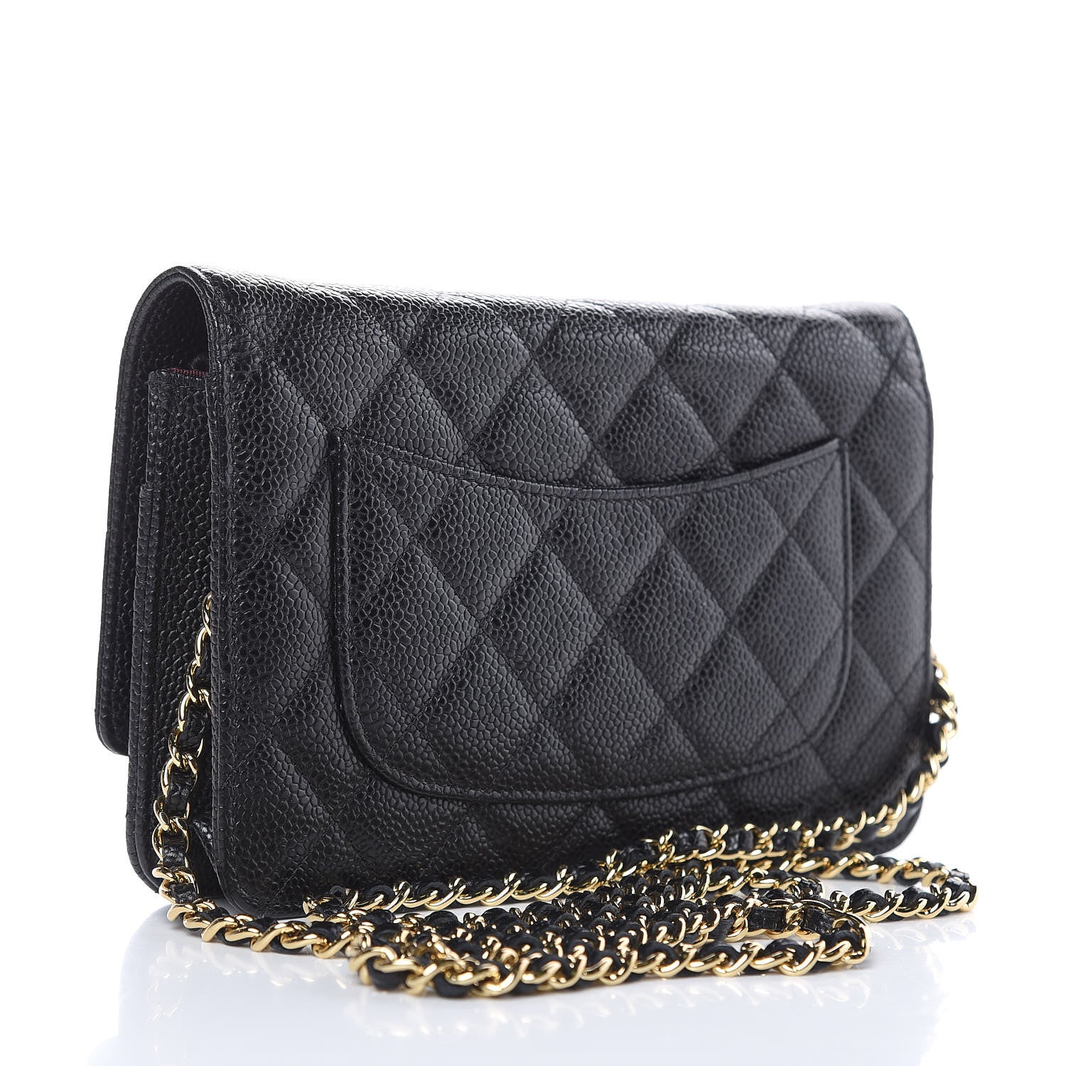 Chanel Caviar Quilted Wallet On Chain WOC Black 3 of 13