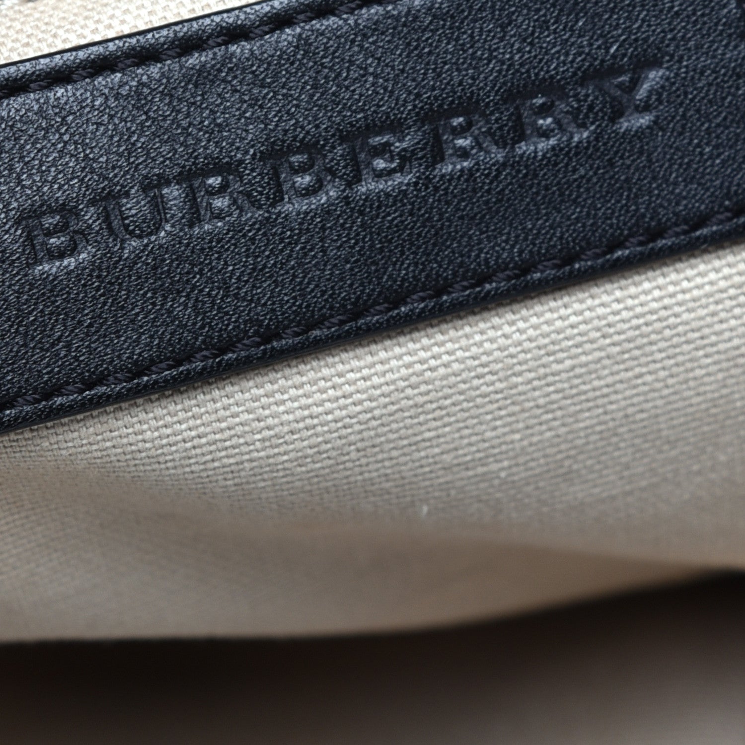 Burberry Nova Check Mega Stud Nickie Tote Black 6 of 10