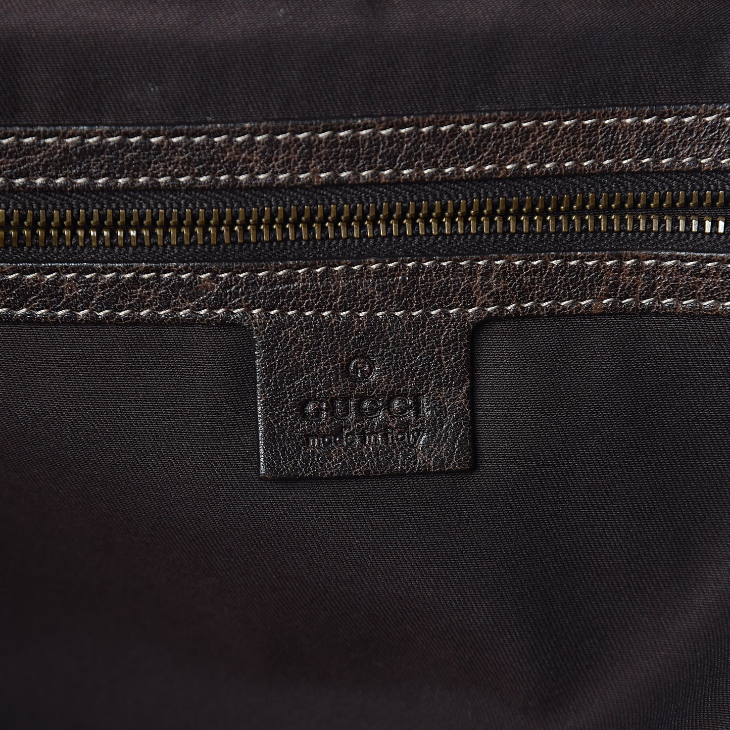 Guccissima Large New Pelham Shoulder Bag Dark Brown