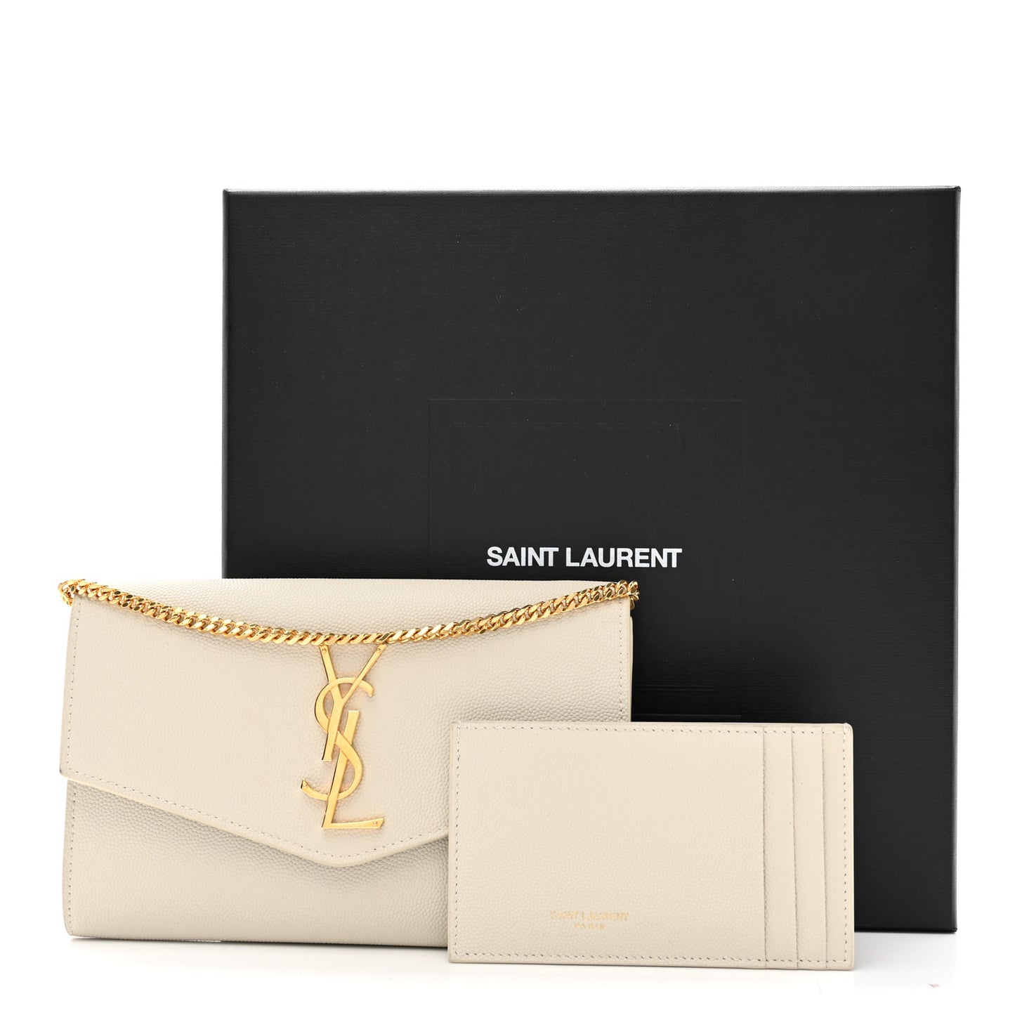 Grain De Poudre Monogram Uptown Chain Wallet Crema Soft