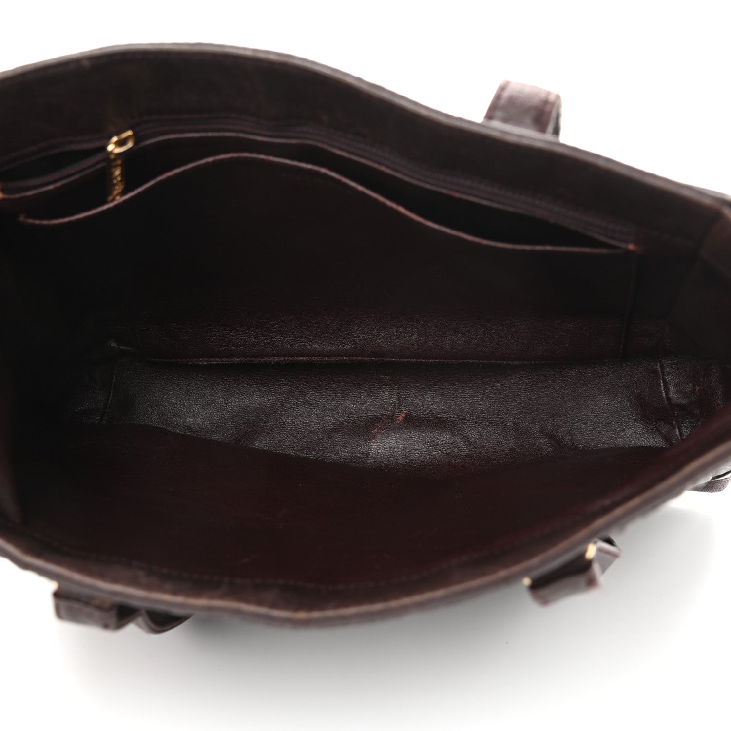 Chanel Canvas Calfskin Chocolate Bar Quilted CC Shoulder Bag Dark Brown 5 of 15