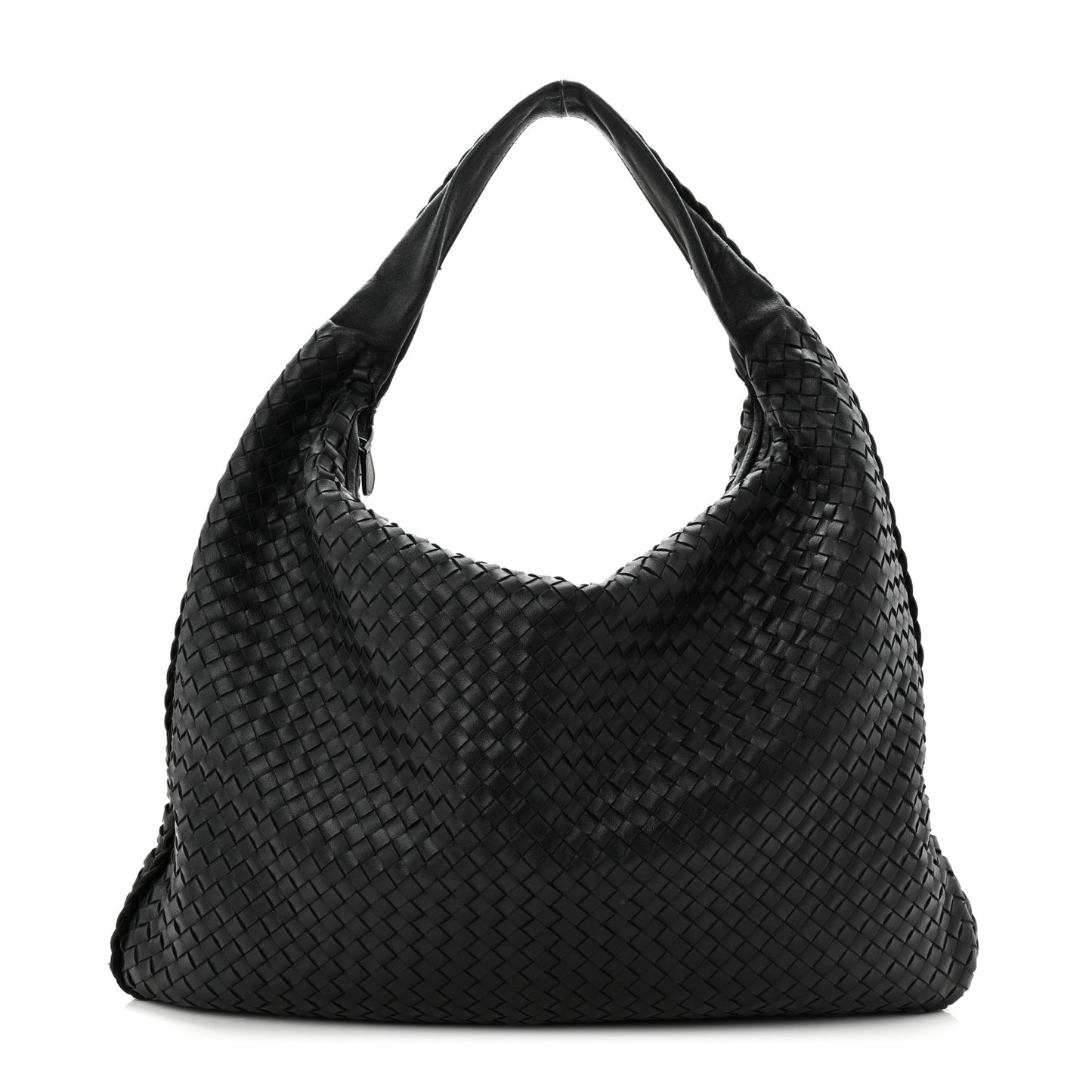 Nappa Intrecciato Maxi Veneta Hobo Black