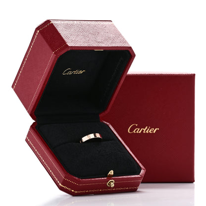 Cartier 18K Pink Gold 3.5mm LOVE Wedding Band Ring 51 5.75 5 of 5