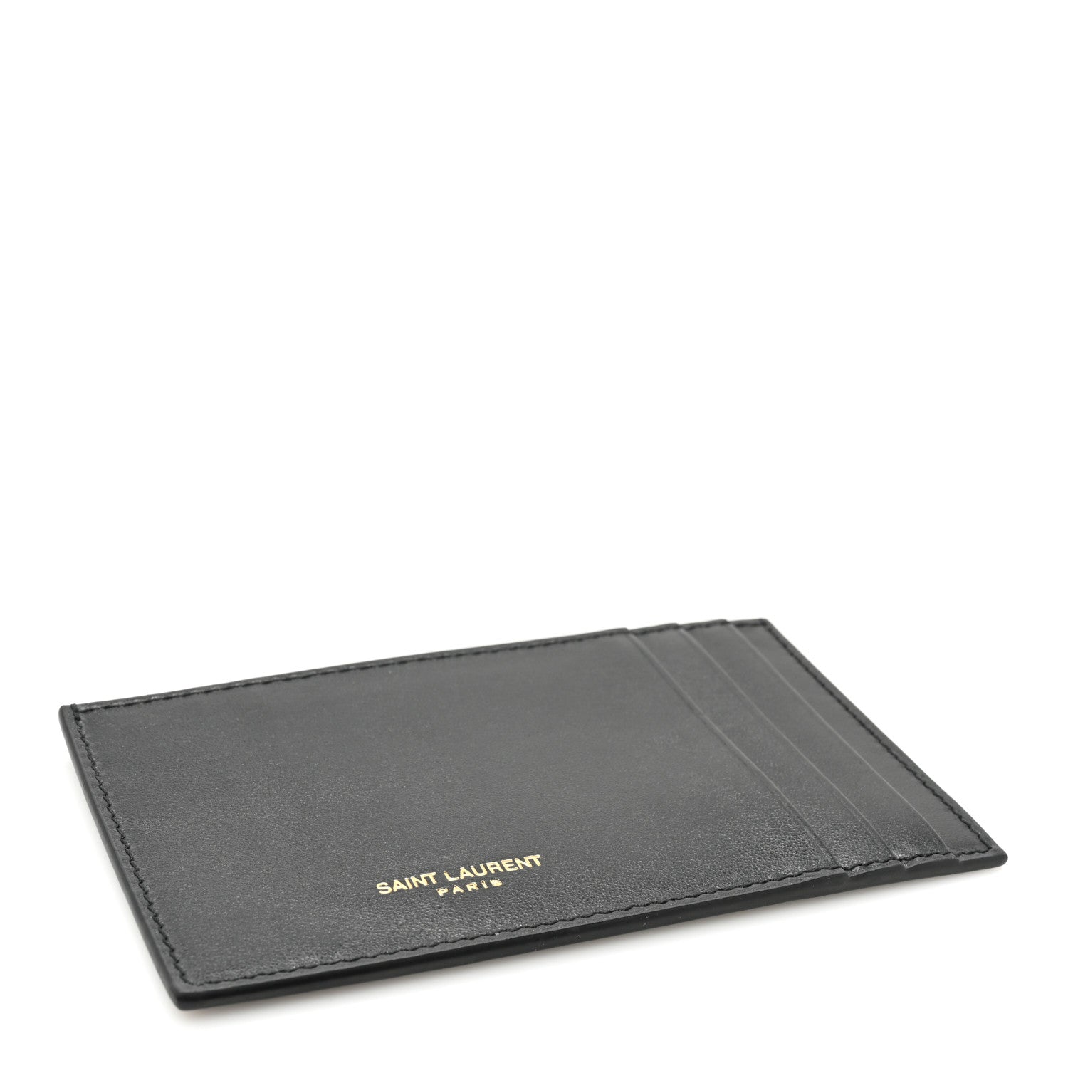 Saint Laurent Calfskin 5 Fragments Card Holder Black 4 of 8