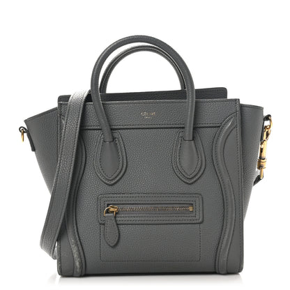 Celine Baby Drummed Calfskin Nano Luggage Kohl 1 of 11