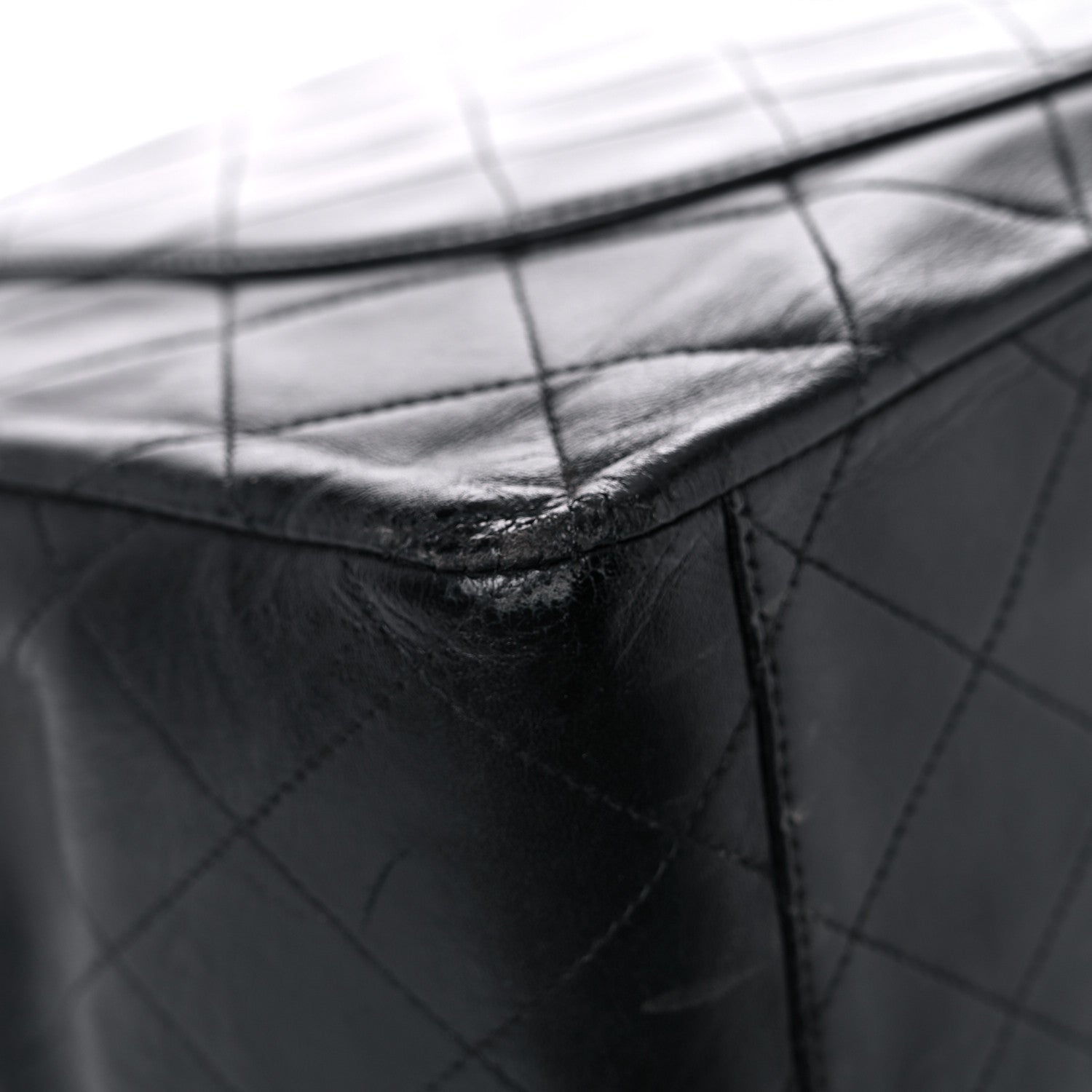 Chanel Lambskin Quilted XL Jumbo Single Flap Black 11 of 21