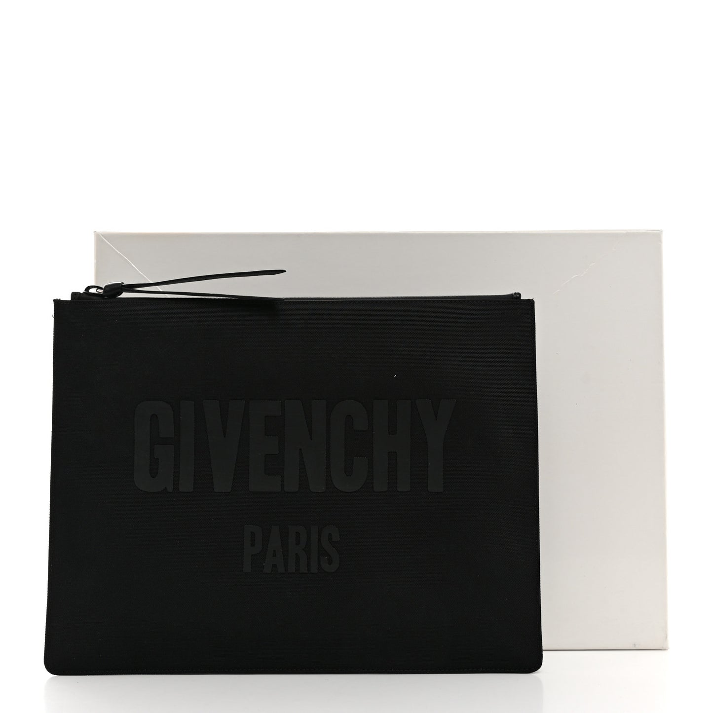 Canvas Large Logo Zipped Pouch Black