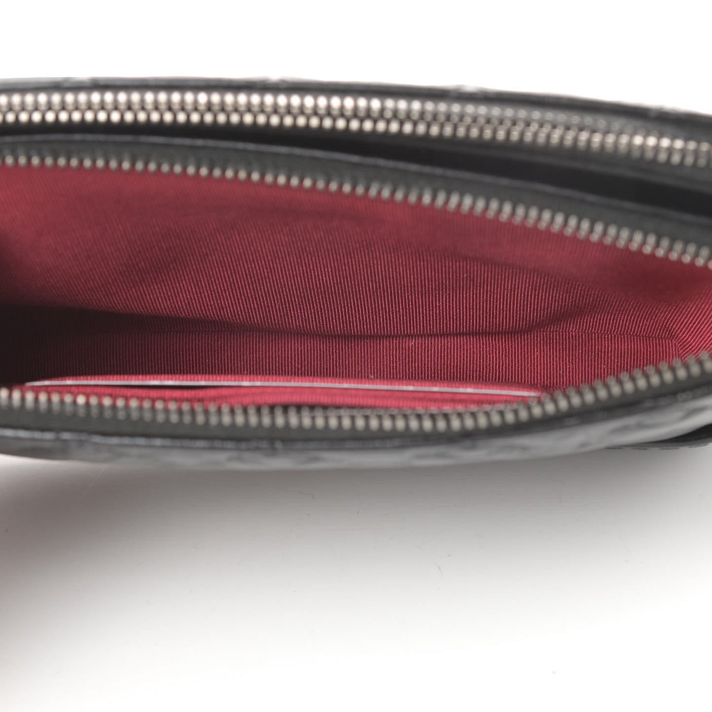 Aged Calfskin Quilted Small Gabrielle Clutch With Chain Black