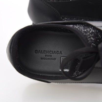 Balenciaga Mesh Lurex Calfskin Womens Race Runner Sneakers 36 Black 5 of 7