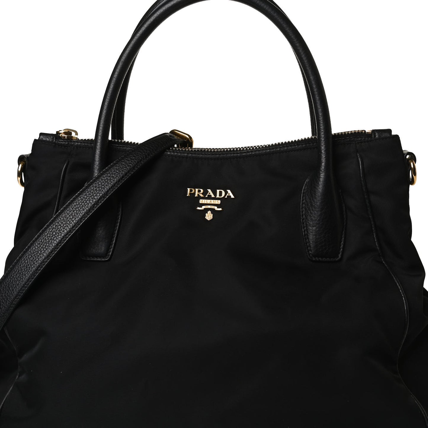 Tessuto Nylon Cervo Shoulder Bag Black