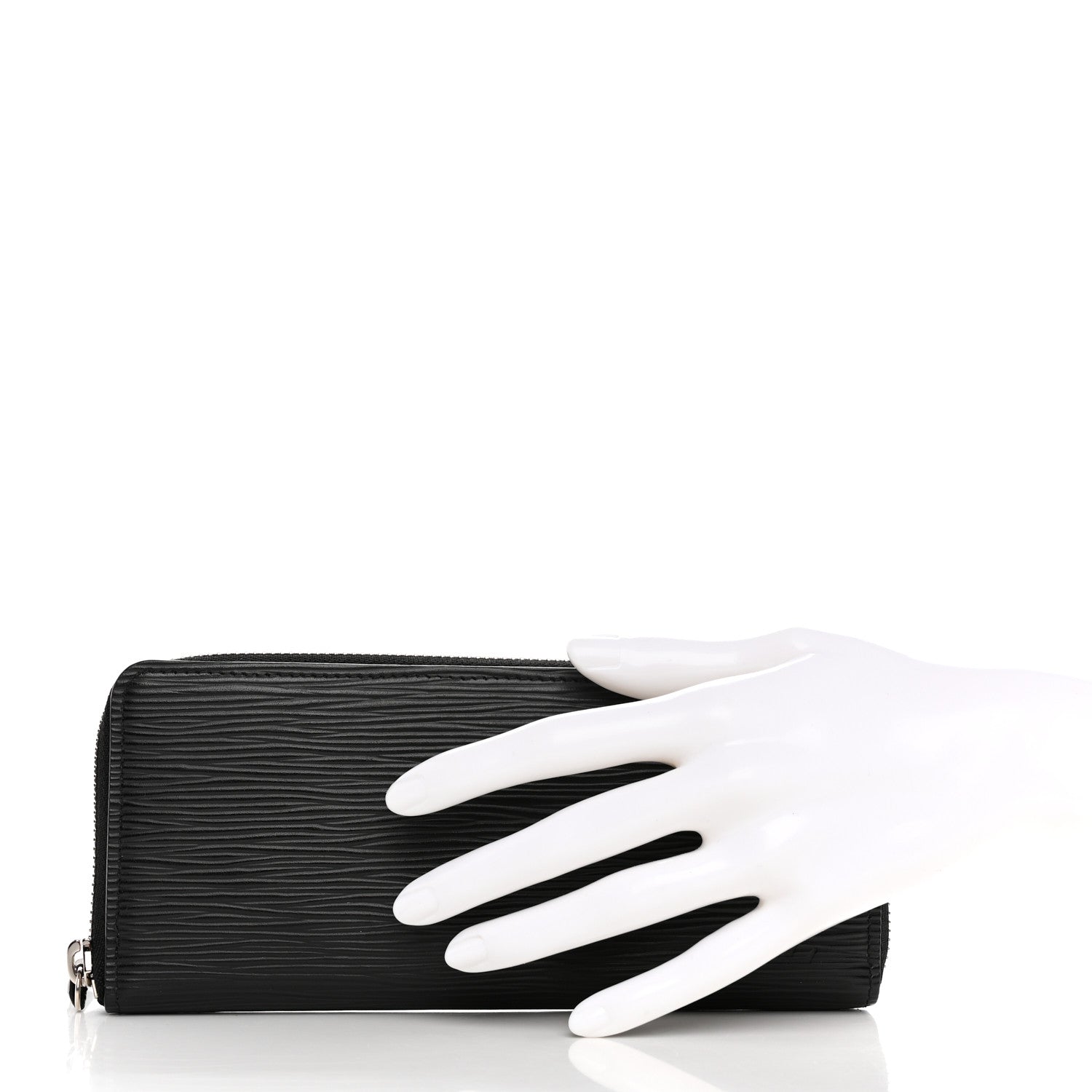 Louis Vuitton Epi Clemence Wallet Black 2 of 9