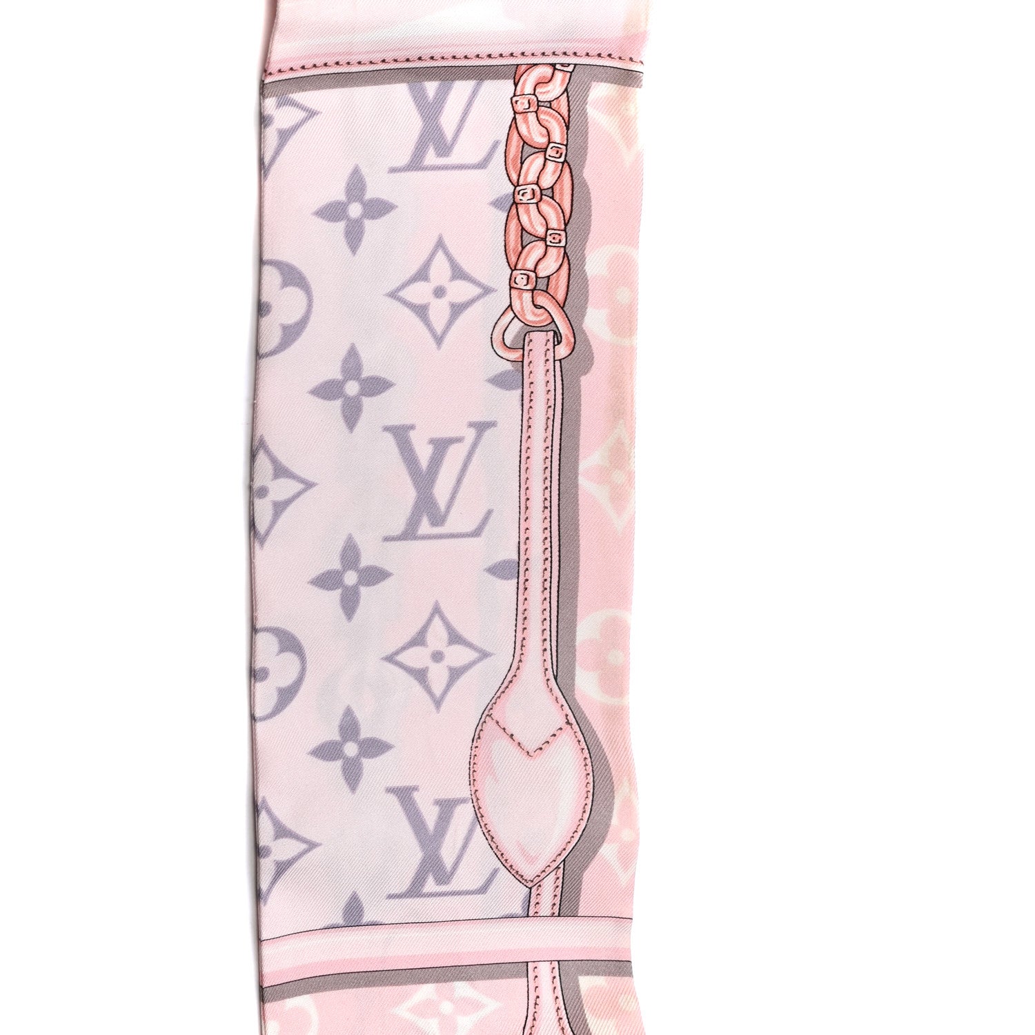 Louis Vuitton Silk Monogram Confidential Bandeau Light Pink 4 of 4