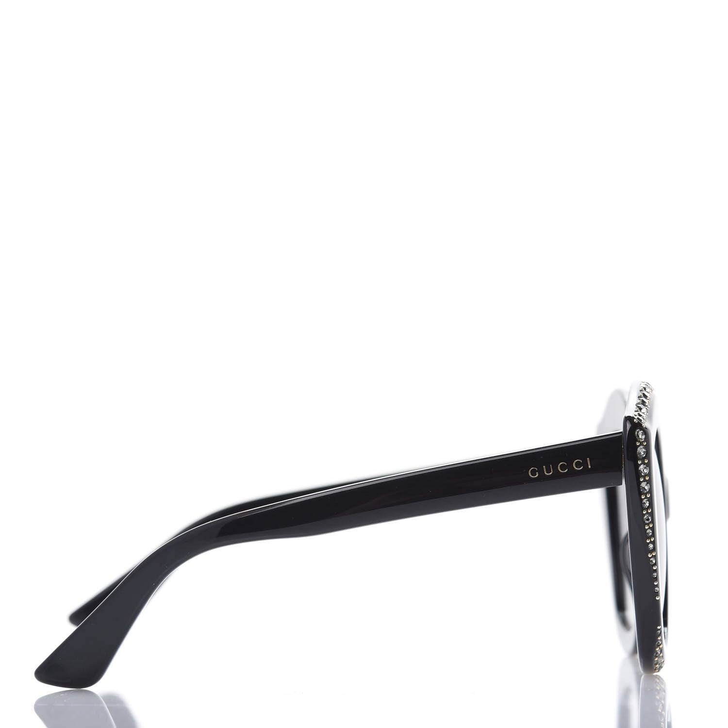 Gucci Crystal Cat Eye Sunglasses GG0118S Black 3 of 8