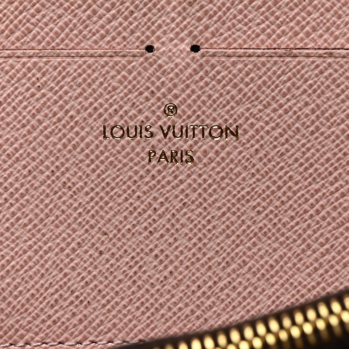 Damier Ebene Clemence Wallet Rose Ballerine