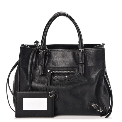 Balenciaga Calfskin Papier Mini A4 Zip Around Tote Black 1 of 17