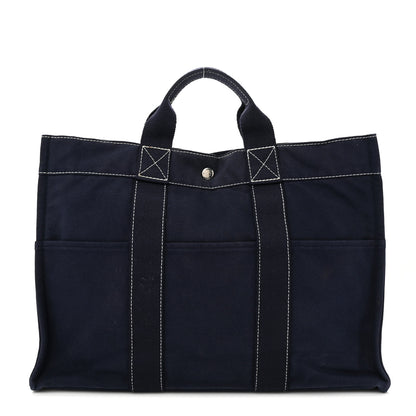Hermes Canvas Fourre Tout MM Navy 1 of 10