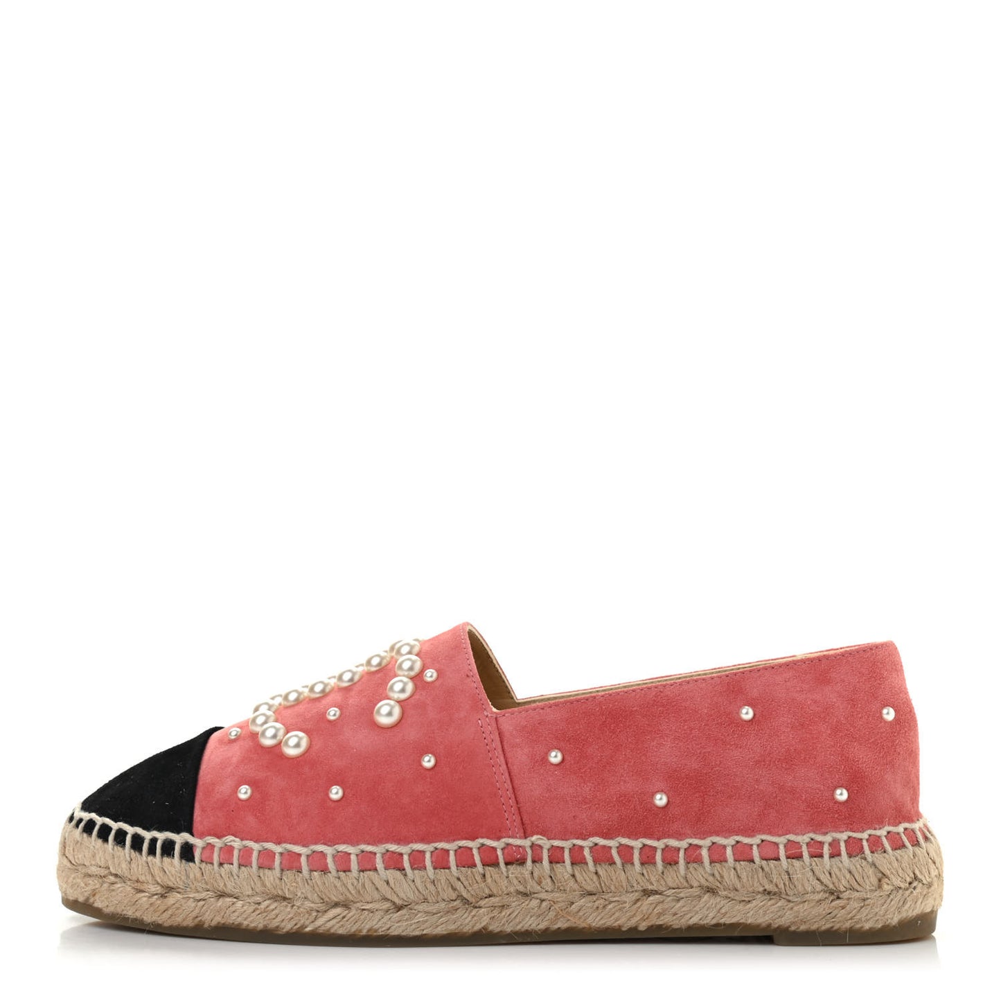 Suede Pearl CC Espadrilles 36 Pink