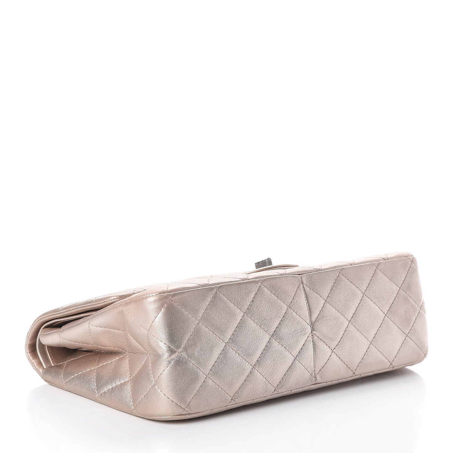 Metallic Calfskin Quilted 2.55 Reissue 227 Flap Gold