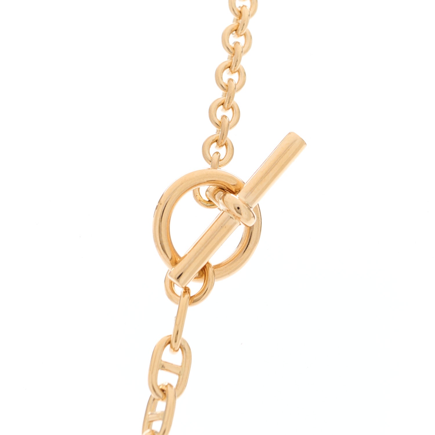 Hermes 18K Rose Gold Diamond GM Chaine d'Ancre Punk Lariat Necklace 4 of 6