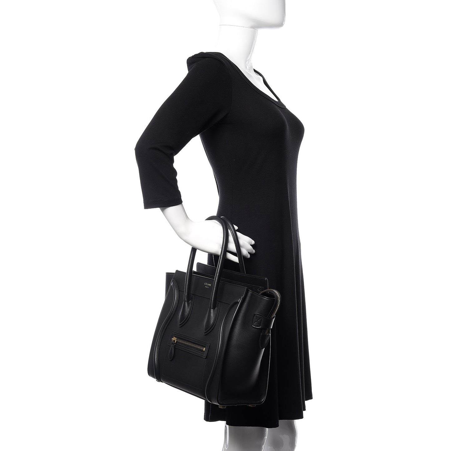 Smooth Calfskin Micro Luggage Black