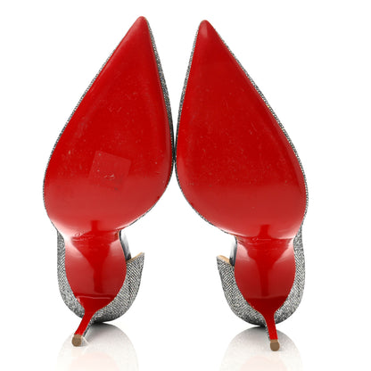 Christian Louboutin Nappa Mica Iriza 100 Pumps 40 Silver 6 of 9
