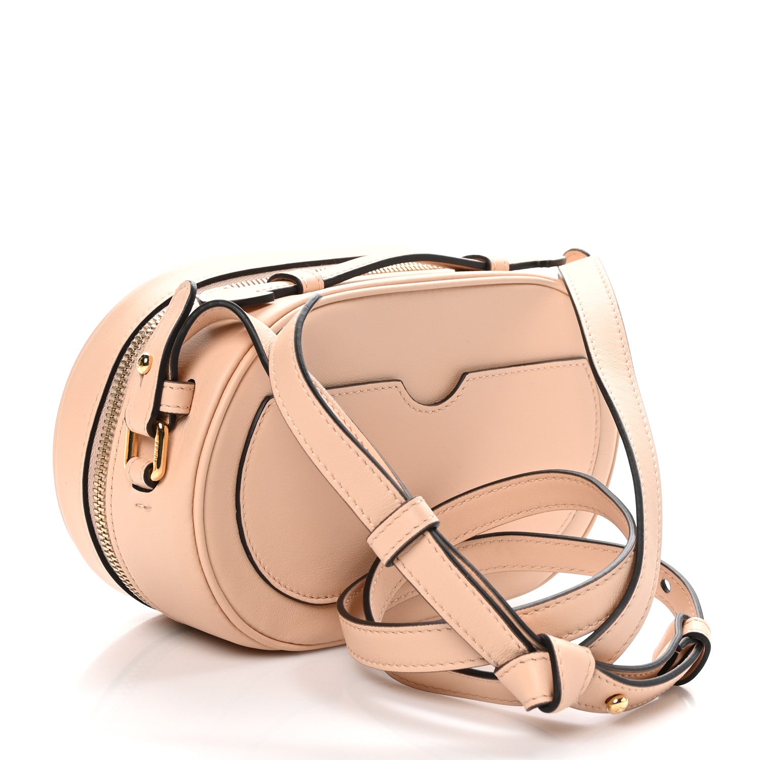 Fendi Vitello Grace Matte O'Lock Mini Camera Case Light Rose 3 of 10