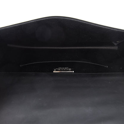 Chanel Patent Quilted Boy Flap Clutch Black 5 of 10