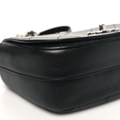 Chanel Calfskin Stitched Small Ring My Bag Flap Crossbody Bag Black 9 of 10