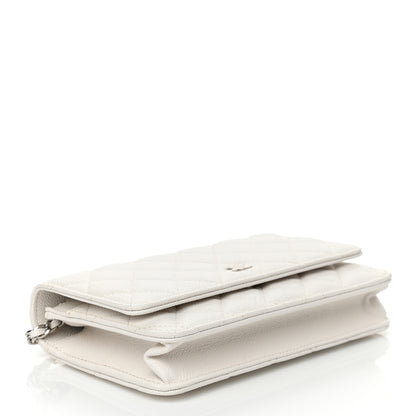Chanel Caviar Quilted Wallet On Chain WOC White 4 of 13