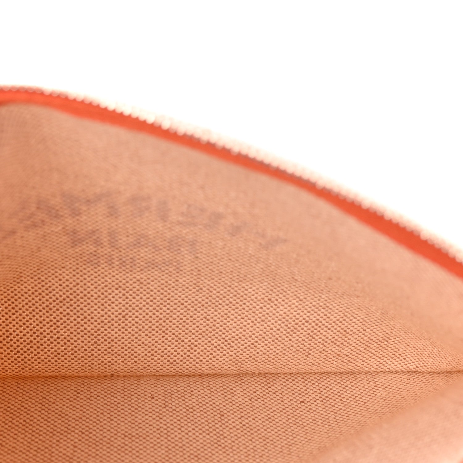Hermes Toile Flat Yachting Pouch Orange 5 of 7
