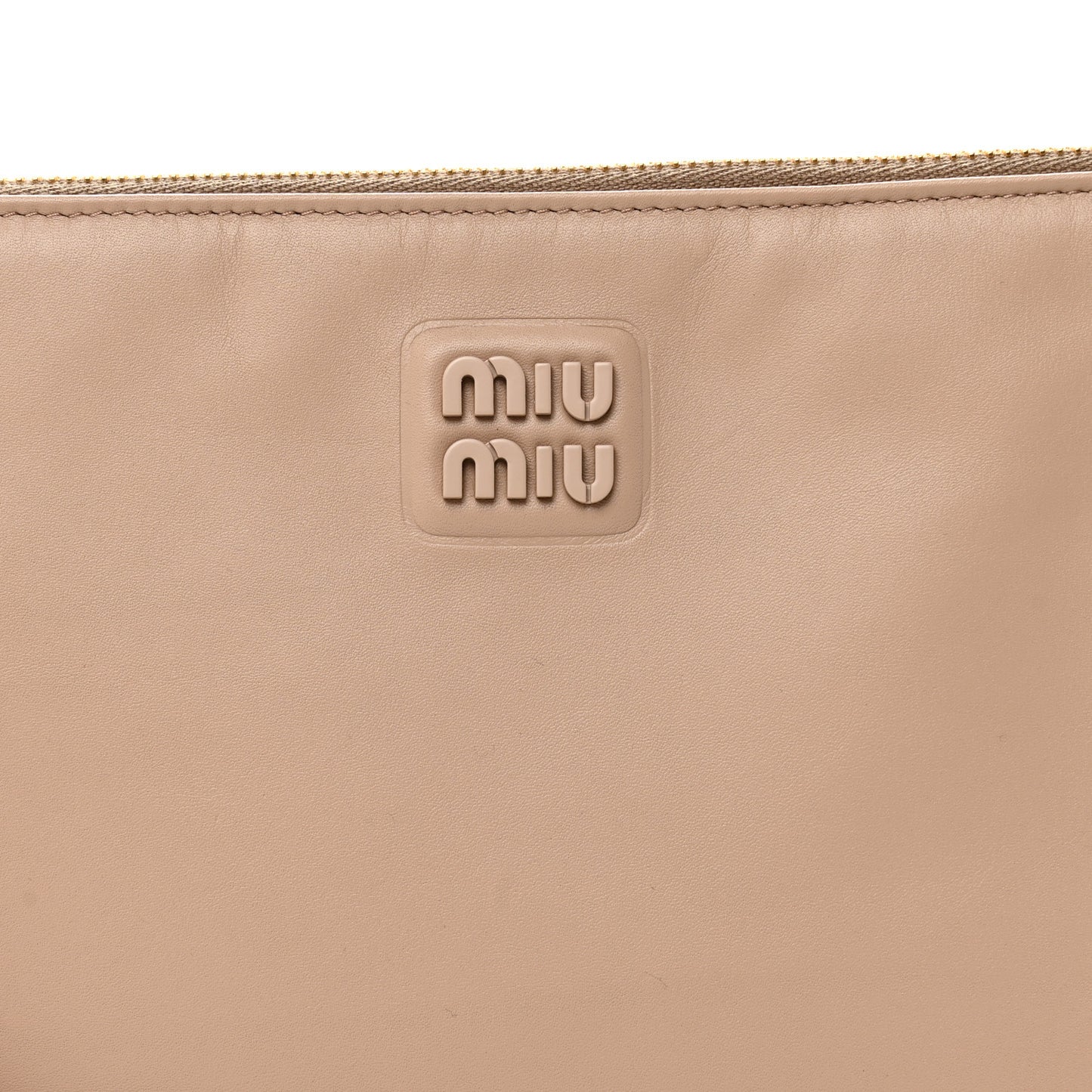 Nappa Wristlet Beige