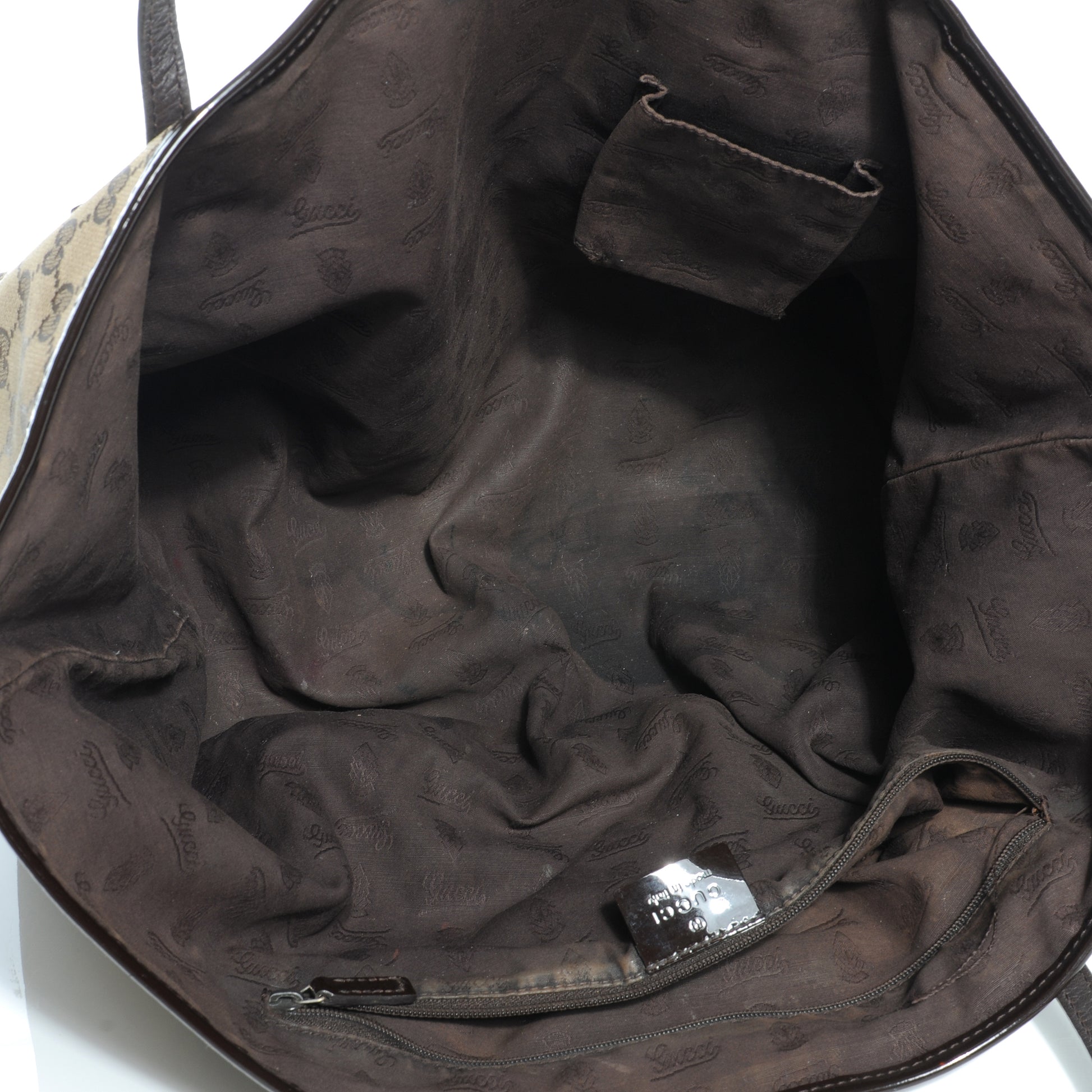Gucci Monogram Web Large Jolie Tote Brown 12 of 12