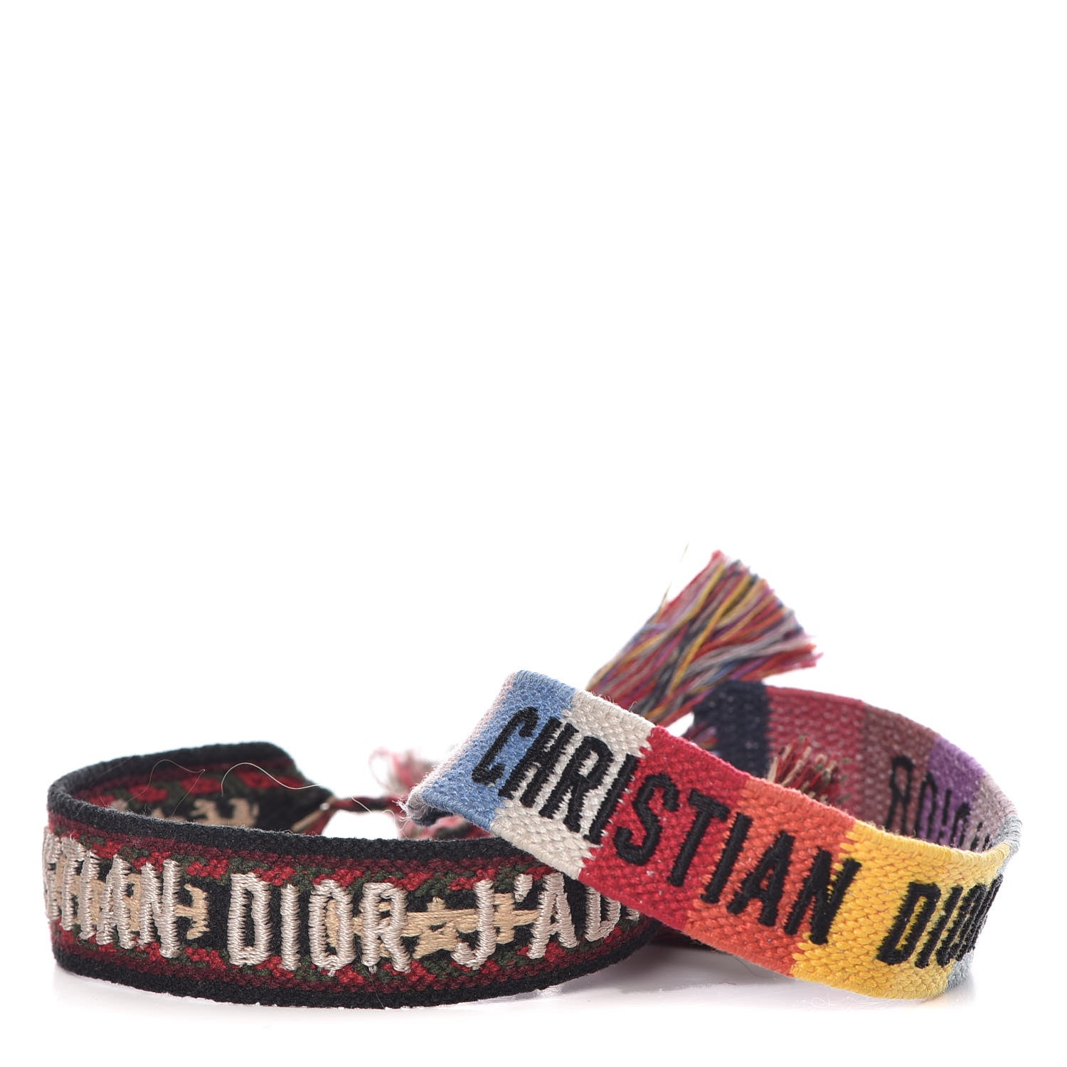 Christian Dior Woven Cotton J'Adior Friendship Bracelet Set Multicolor 1 of 5