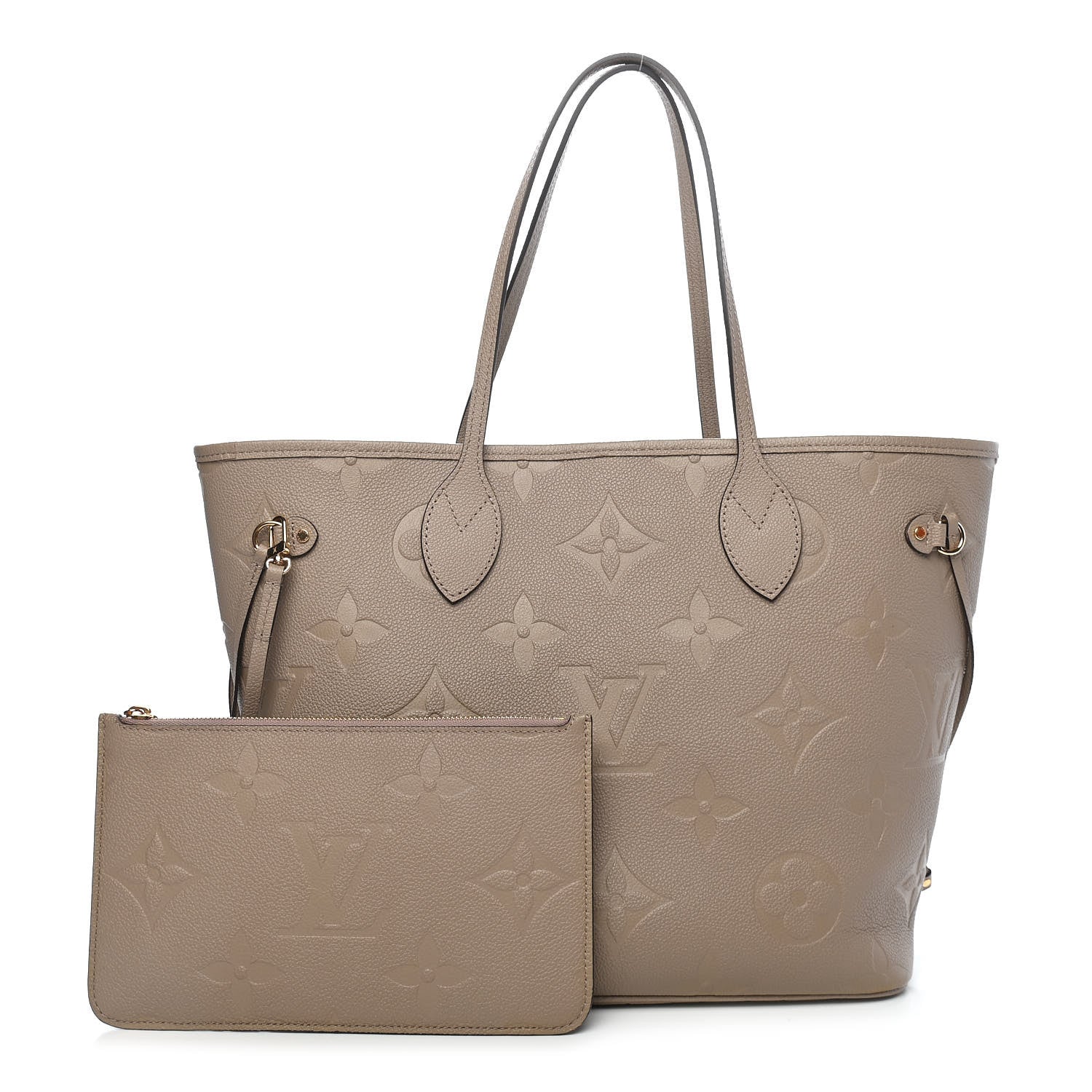 Louis Vuitton Empreinte Monogram Giant Neverfull MM Tourterelle 1 of 9