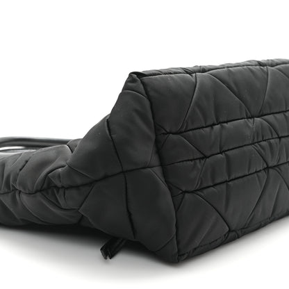 Prada Re-Nylon Nappa Triangle Quilted Padded Small Double Handled Zip Tote Black 8 of 9