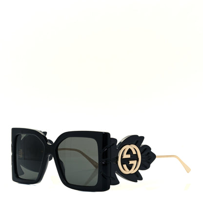 Gucci Acetate Square Frame Wing Sunglasses GG0535S Black 1 of 8
