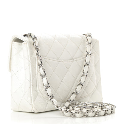 Chanel Caviar Quilted Mini Square Flap White 3 of 18