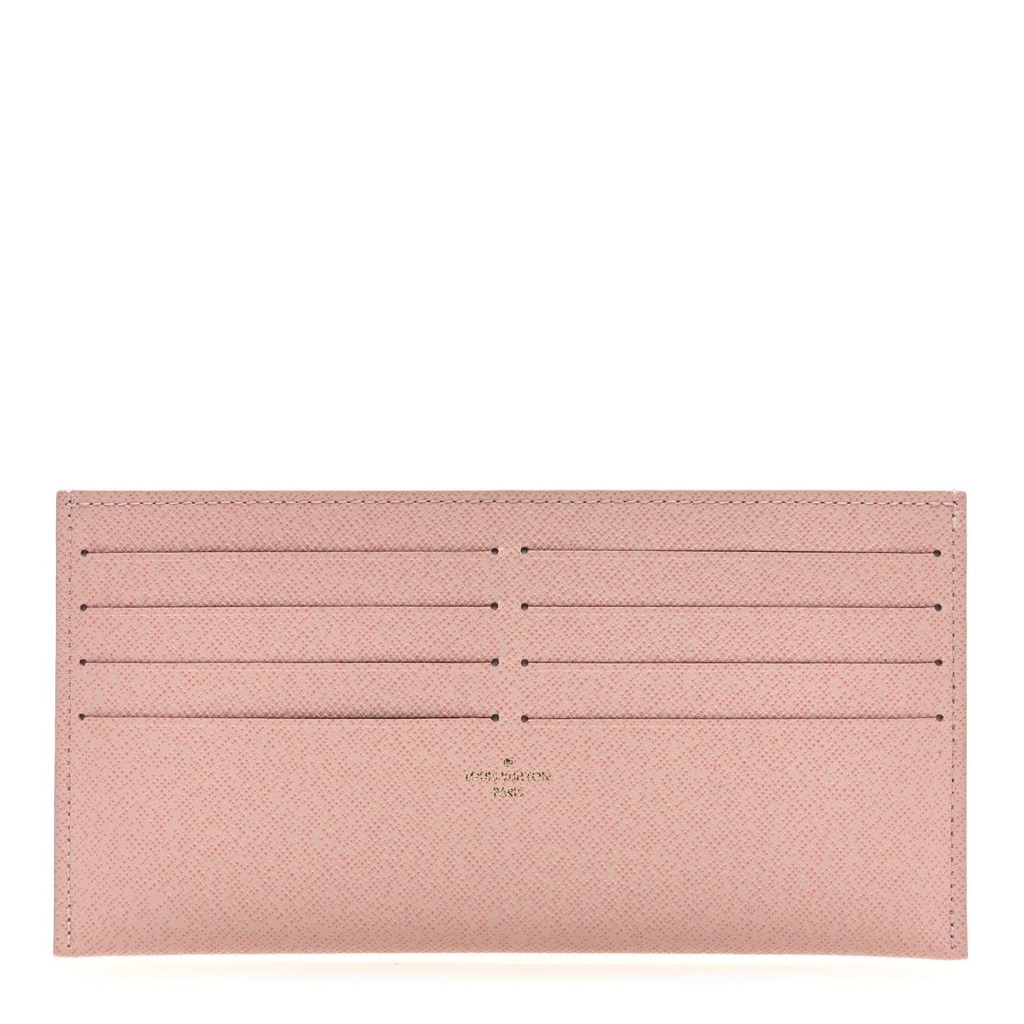 LOUIS VUITTON Calfskin Felicie Card Holder Insert Rose Ballerine
