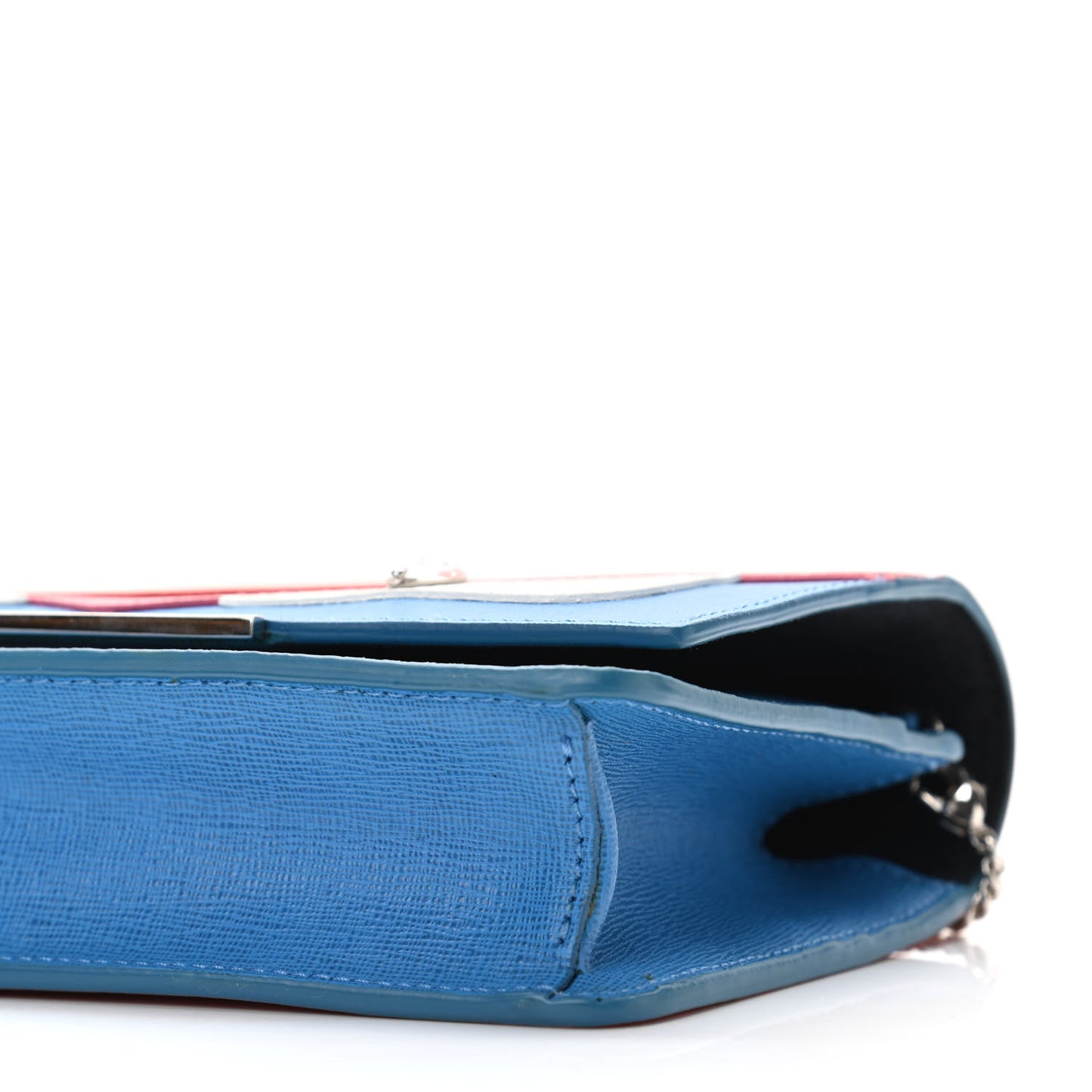 Vitello Elite Crystal Monster Eyes Tube Wallet On Chain Blue Royal Multicolor