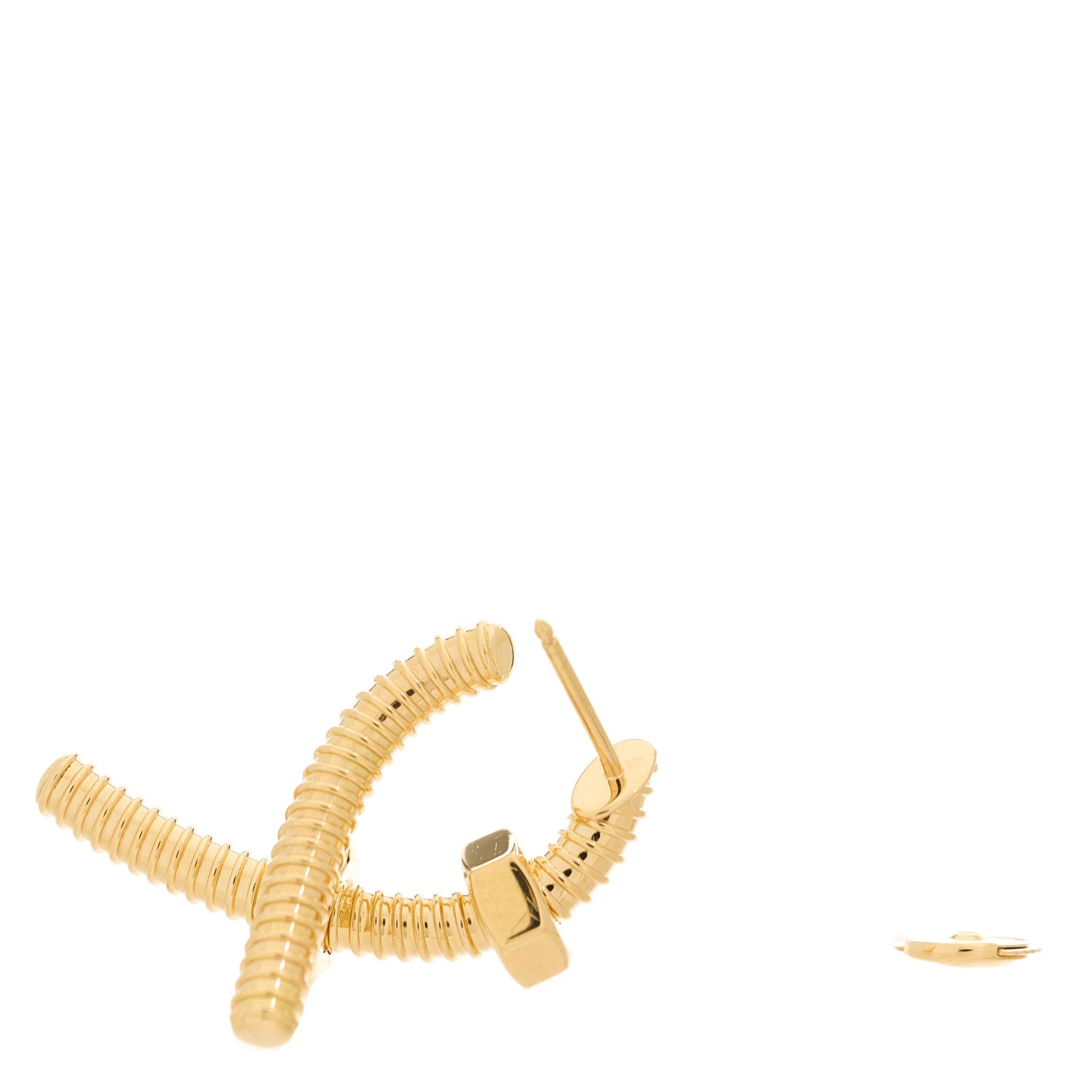 Cartier 18K Yellow Gold Ecrou Single Left Earring 3 of 6