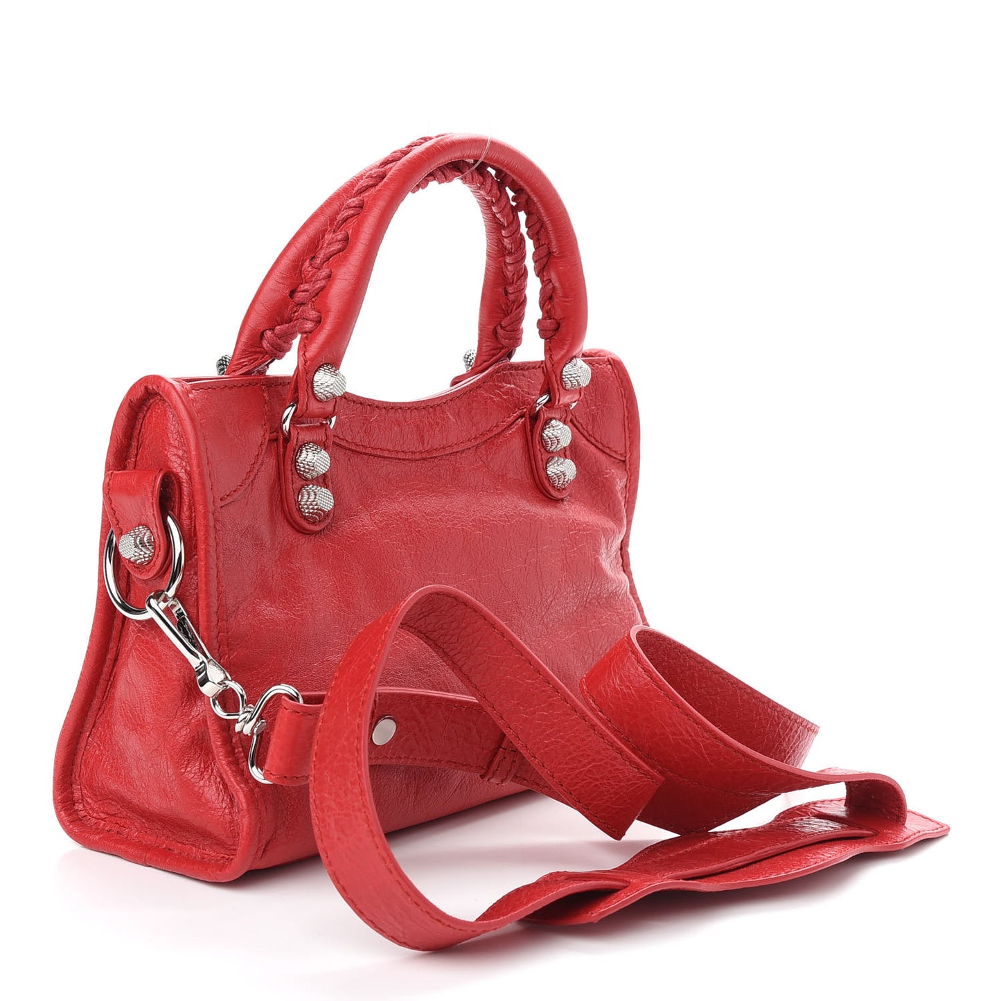 Agneau Giant 12 Silver Hardware Mini City Rouge Cardinal