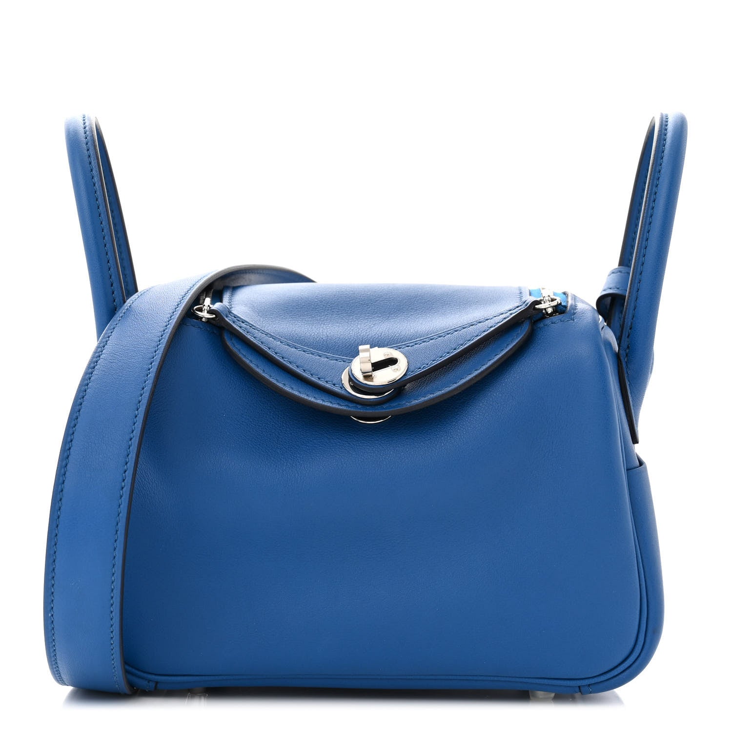 Hermes Swift Verso Mini Lindy 20 Bleu France Bleu Saphir 1 of 12