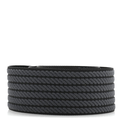 Hermes Toile Epsom 50mm Sangle Cordage Shoulder Strap Black Gris Misty 2 of 4