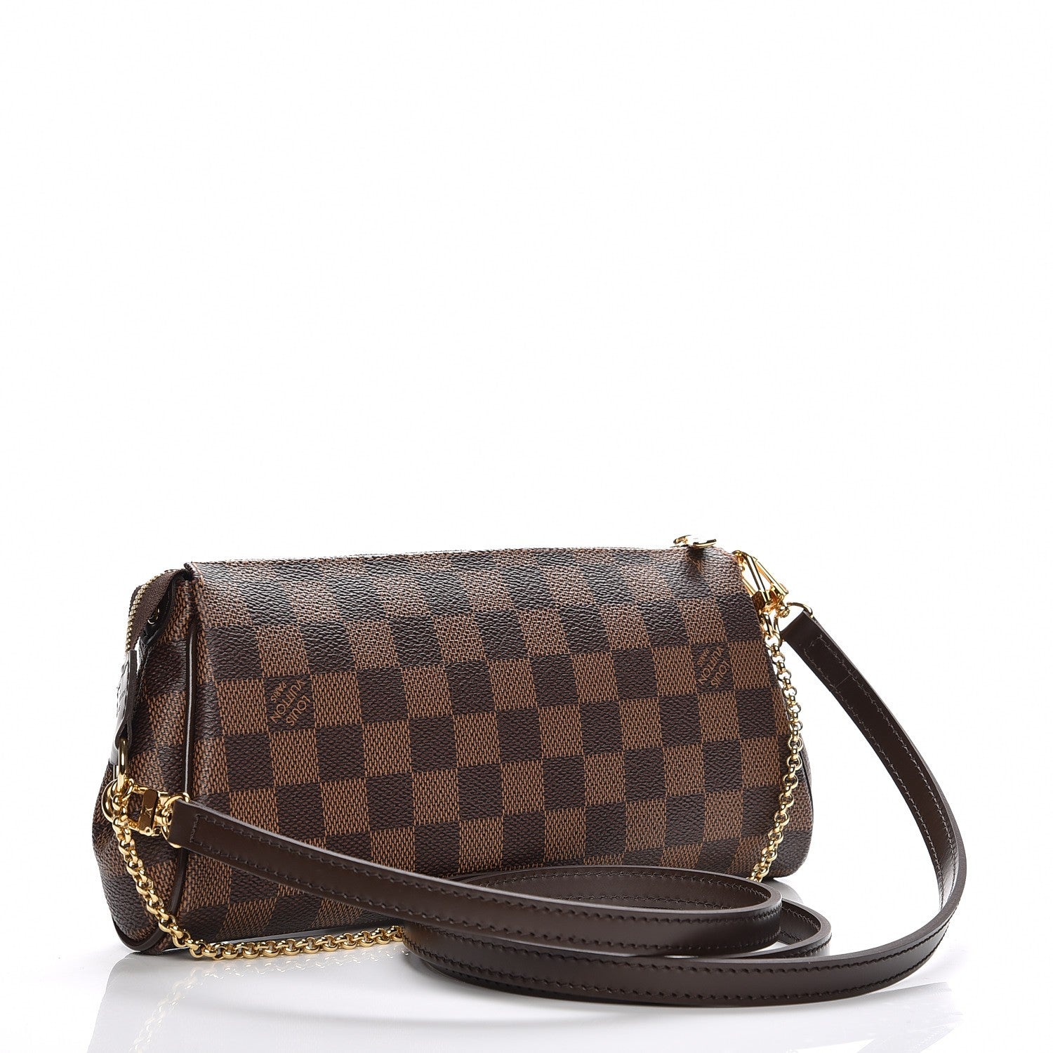 Louis Vuitton Damier Ebene Eva Clutch 3 of 8